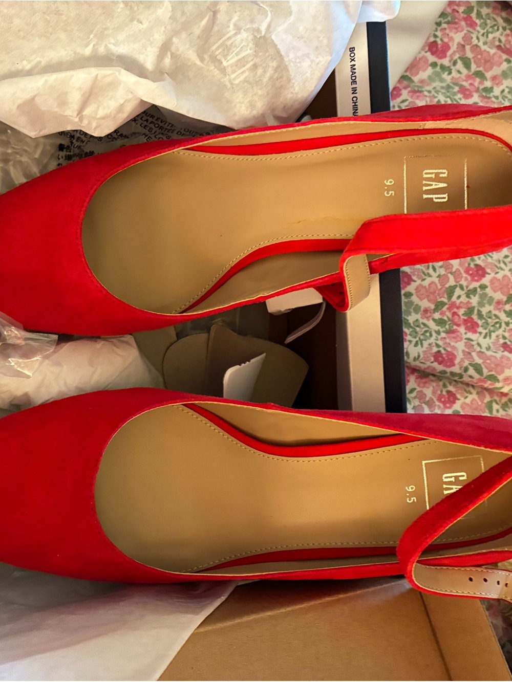 GAP Red Pointed Slingback Pumps - Women's